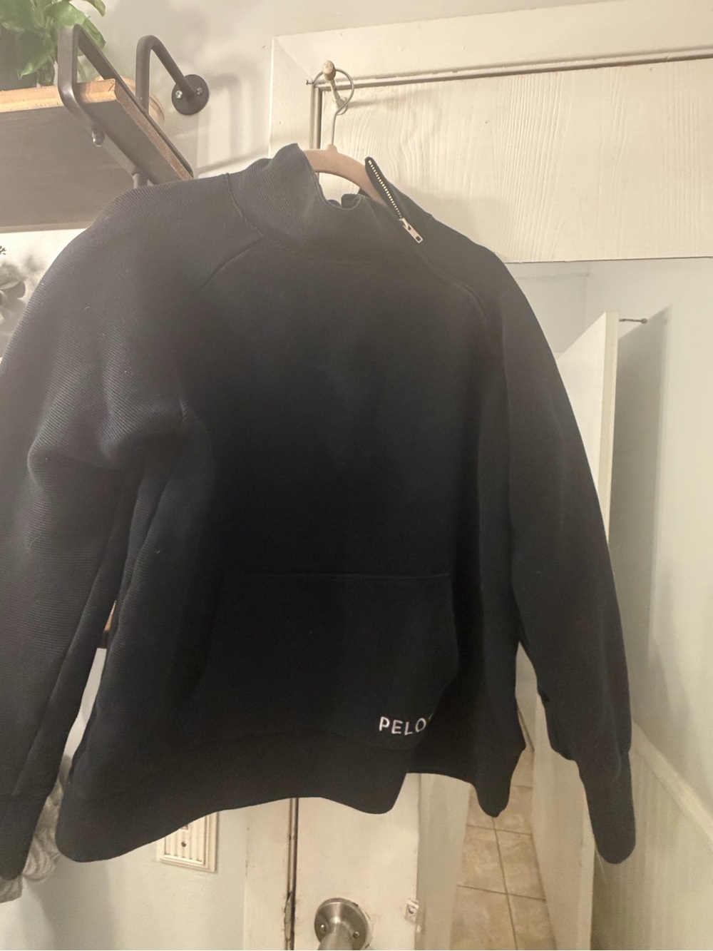 Peloton Men’s Black Zip-Up Sweatshirt